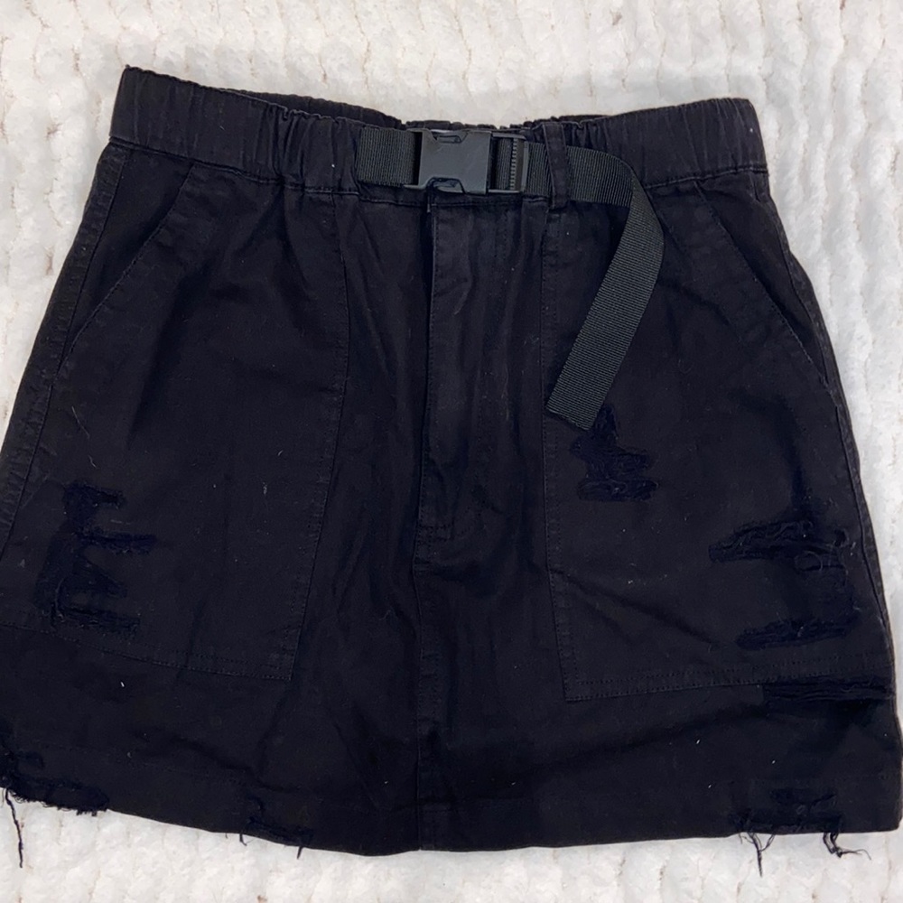 CARMAR Canvas Skirt with Buckle Detail size 6